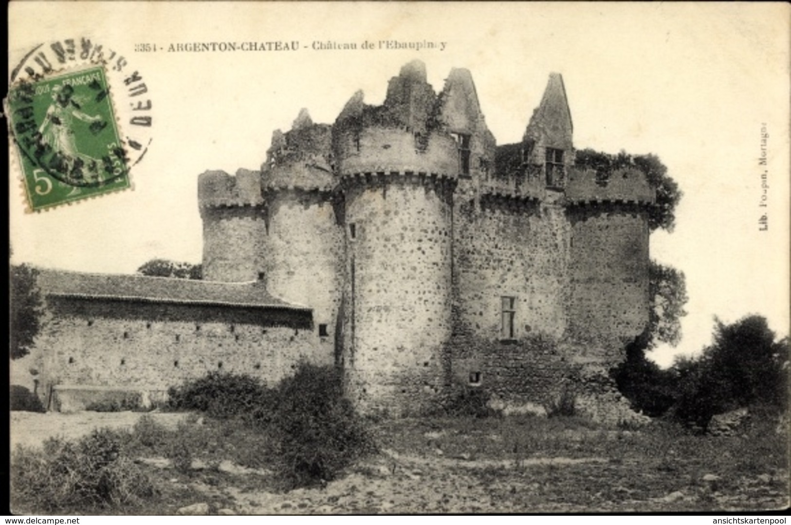 Cp Argenton Chateau Deux Sèvres, Château De L'Ebaupinay - Autres & Non Classés