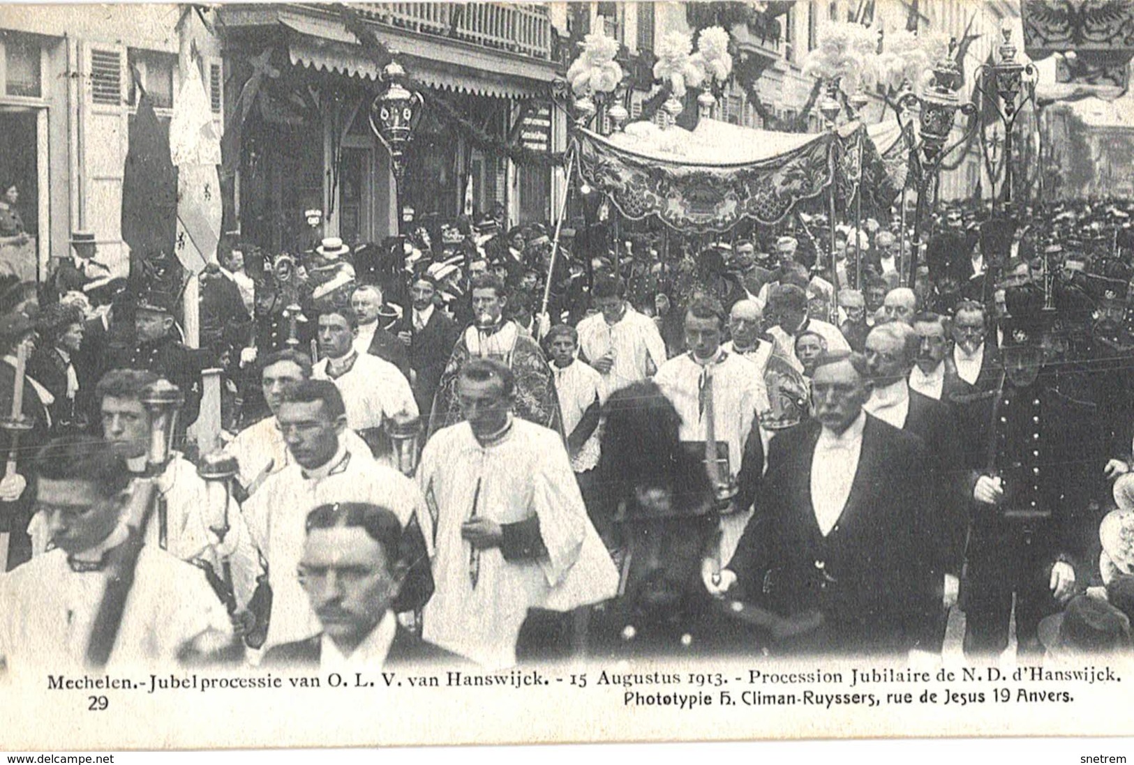 Belgie - Belgique - Malines - Mechelen - Jubelprocessie 15 Aug 1913 - Kaart Nr 30 - Malines