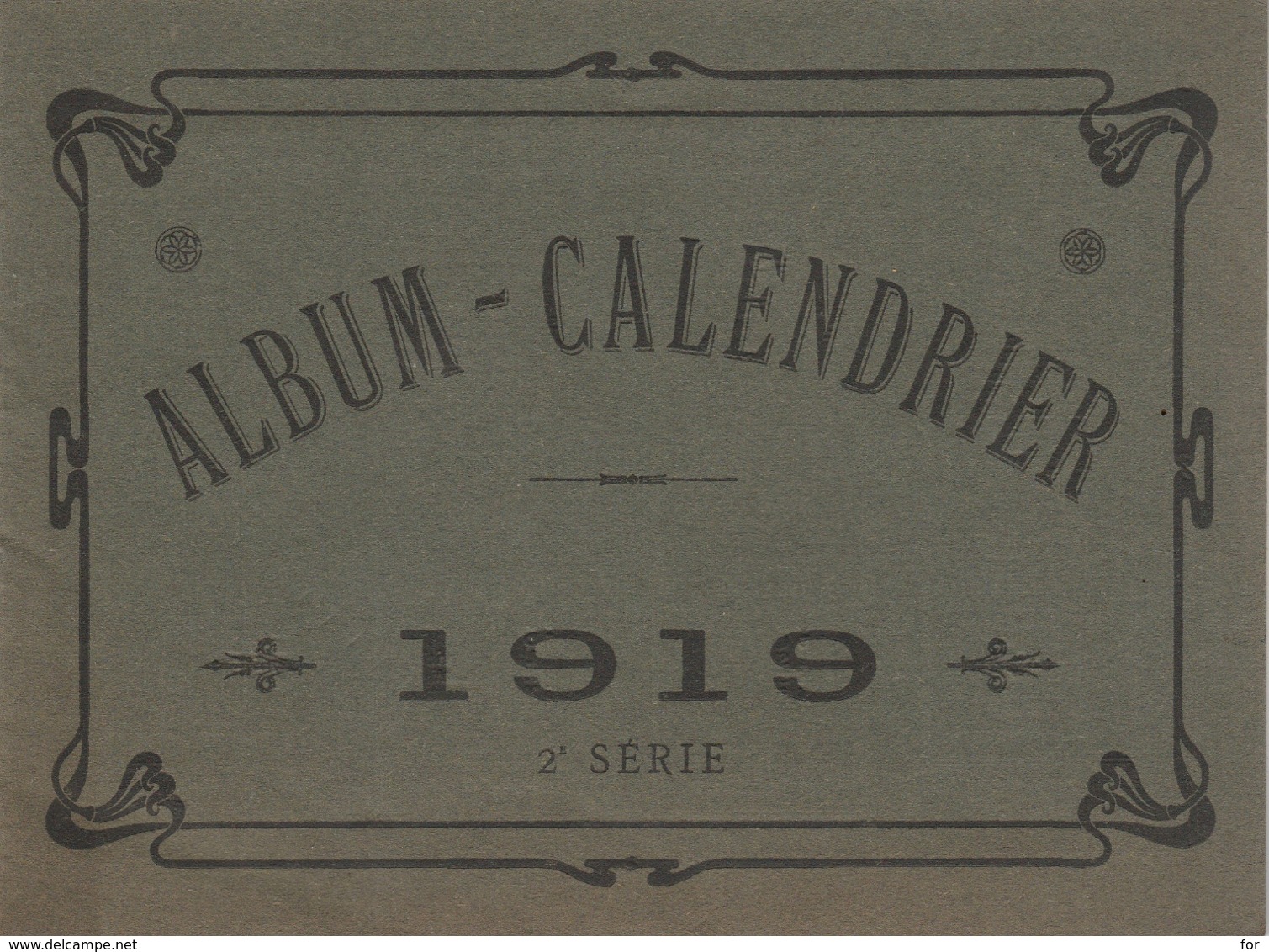 Album-calendrier : 1919 : LYON - Grand Bazar De Lyon - On Y Trouve Tout - 2é Série - ( Format 19cm X 14cm ) - Grand Format : 1901-20