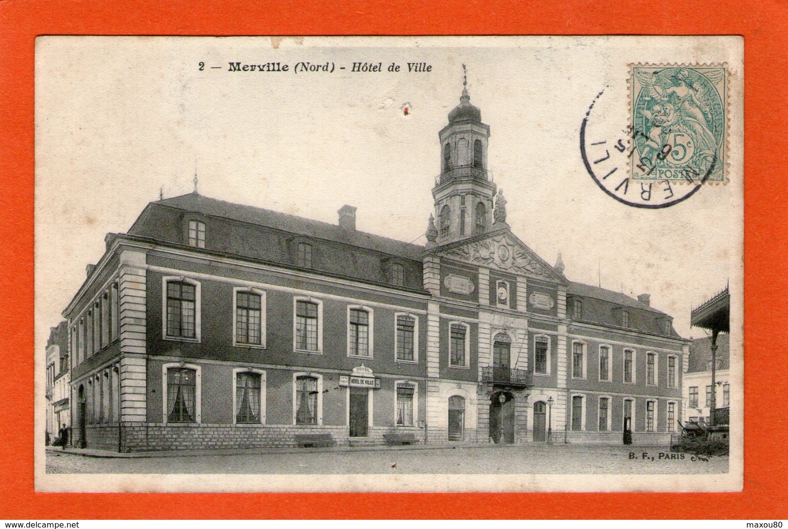 MERVILLE - Hôtel De Ville  - 1905 - - Merville