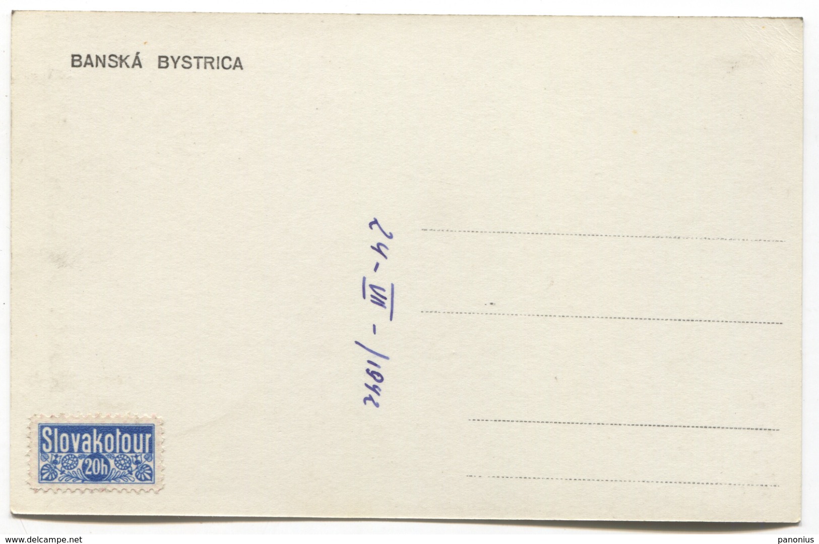 BANSKA BYSTRICA - SLOVAKIA, Year 1942 - Slovacchia