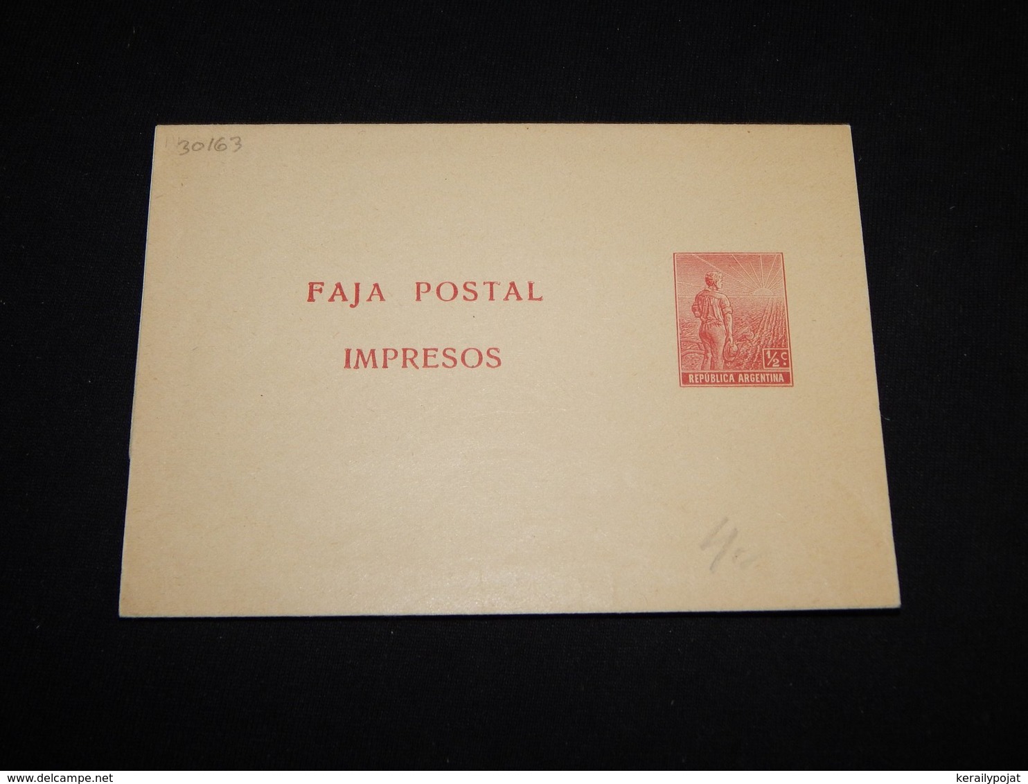 Argentina 0.5c Red Unused Wrapper__(L-30163) - Postal Stationery