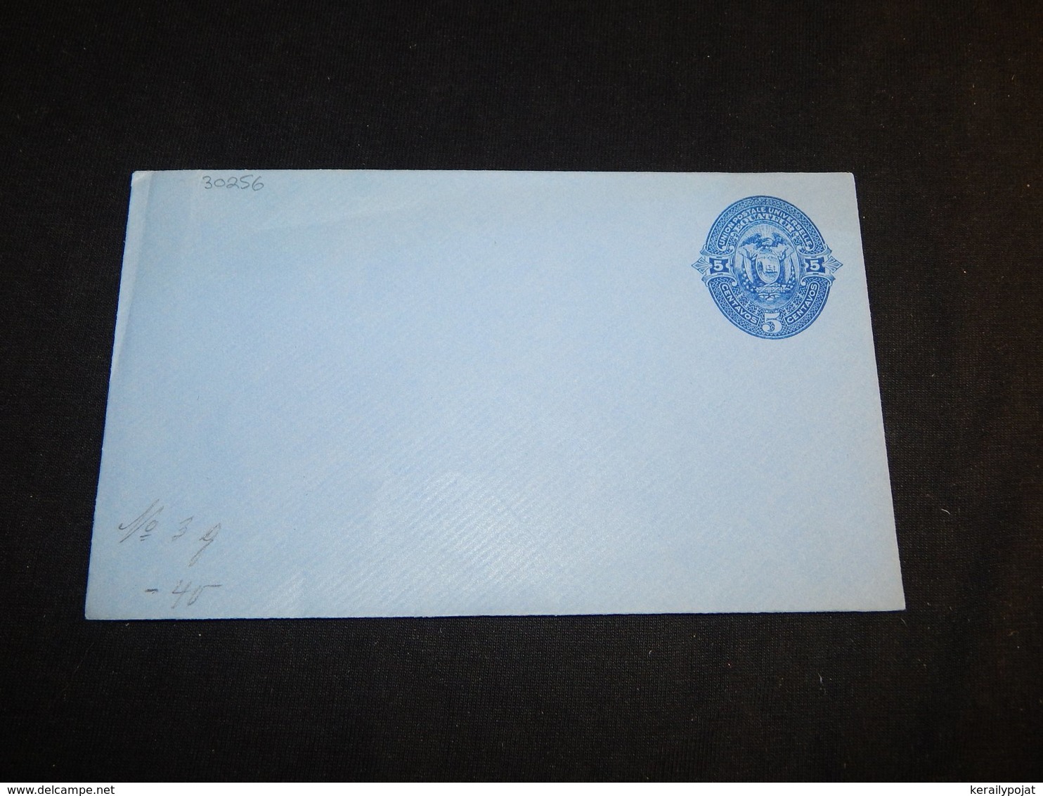 Ecuador 5c Blue Unused Stationery Envelope__(L-30256) - Equateur