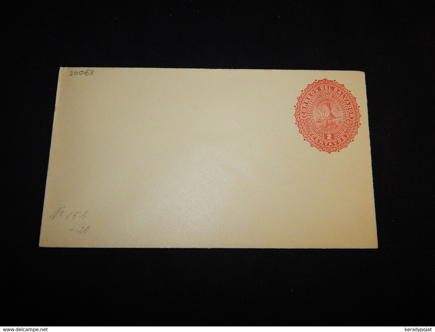 El Salvador 2c Red Unused Stationery Envelope__(L-30068) - El Salvador