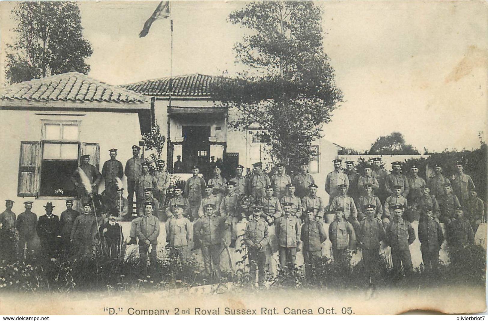 Grèce - Crete - Candia - D Company 2nd Royal Sussex Rgt Canea Oct? 05 - Tout Petit Défaut - Grèce