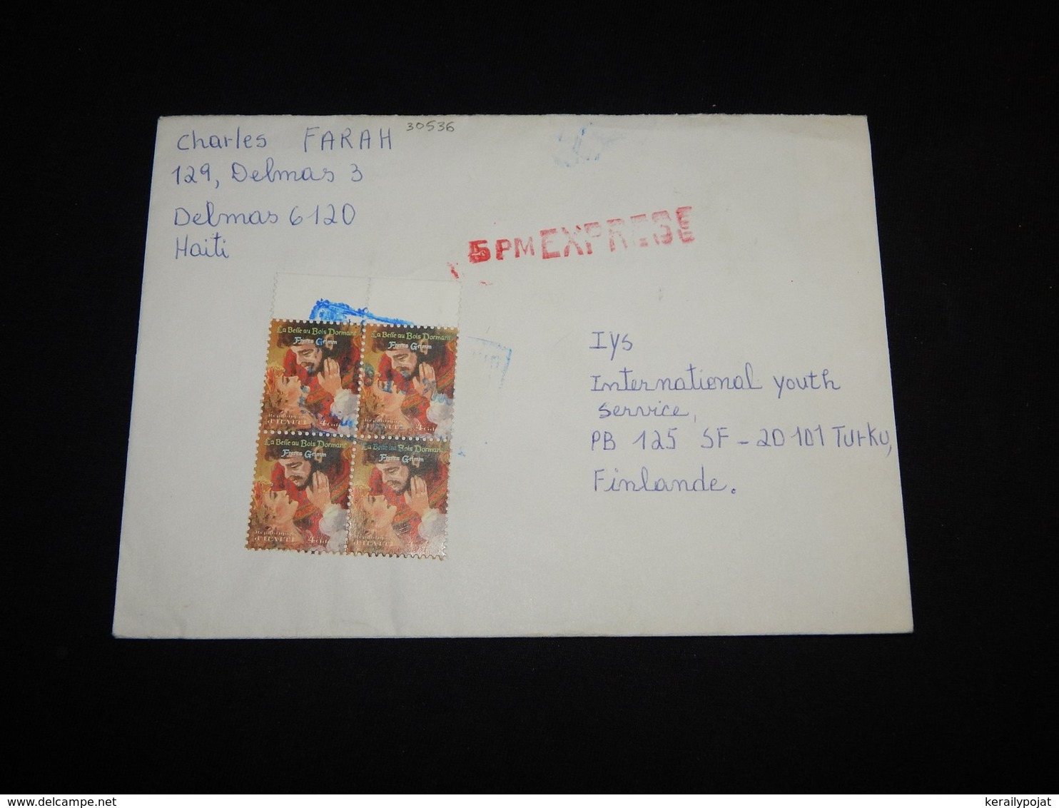 Haiti 2000 Grimm Stamps Cover To Finland__(L-30536) - Haïti