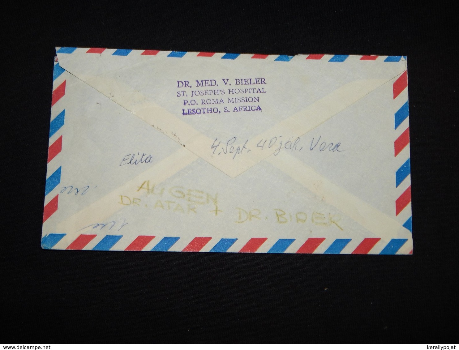 Lesotho 1970's Air Mail Cover To Switzerland__(L-29554) - Lesotho (1966-...)