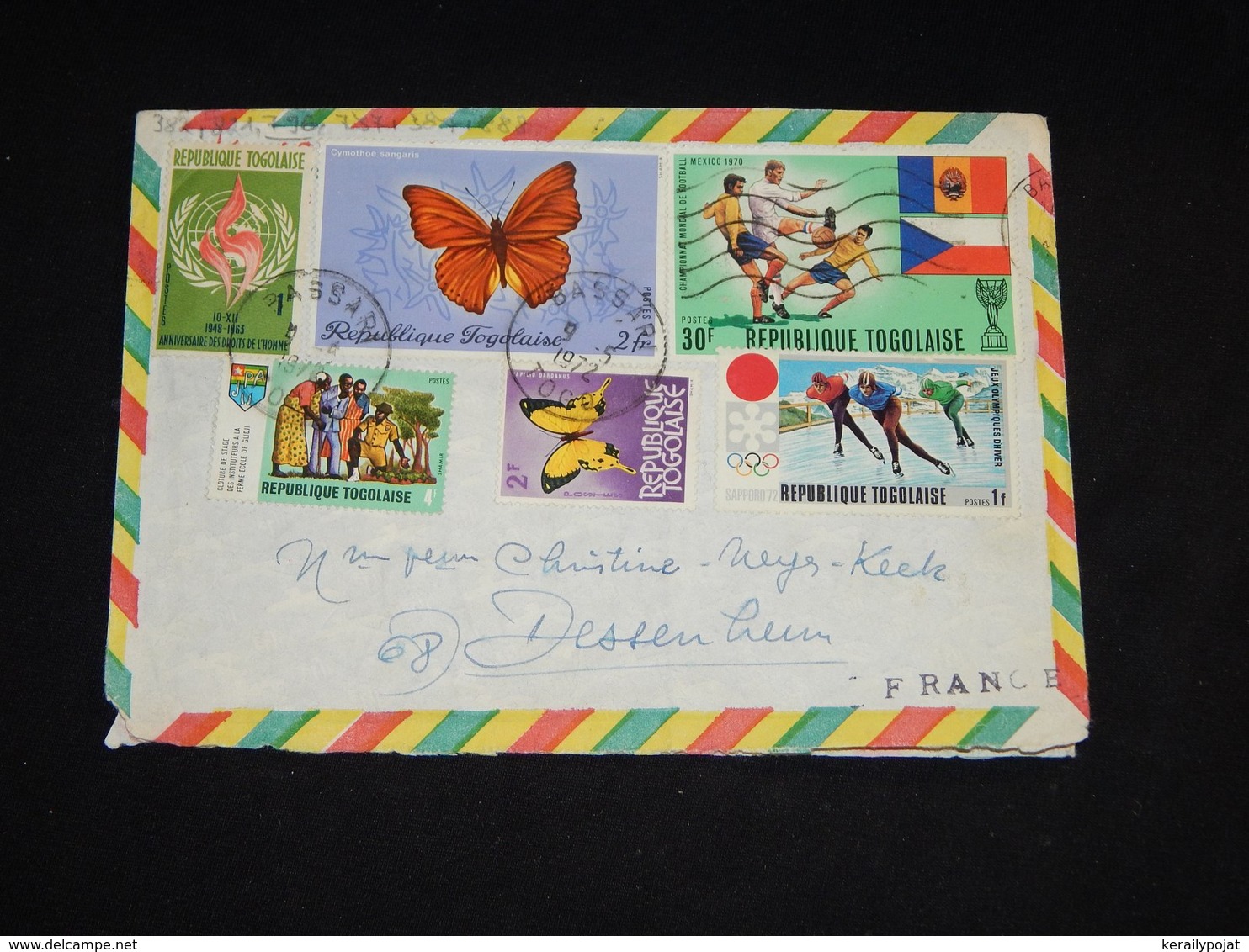 Togo 1972 Cover To France__(L-29821) - Togo (1960-...)