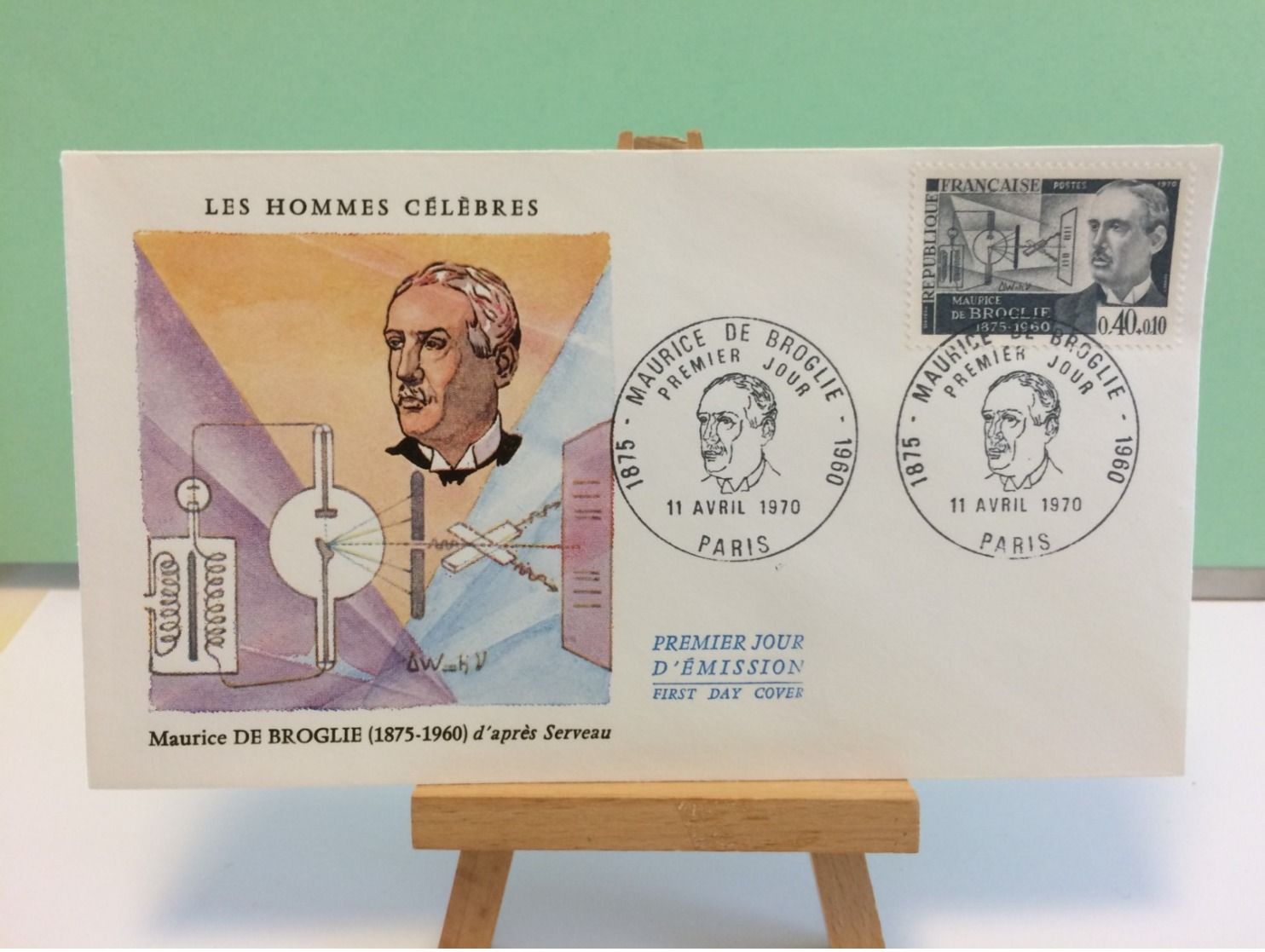 Maurice De Broglie (d'après Serveau) - Paris - 11.4.1970 FDC 1er Jour Coté 2€ - 1970-1979