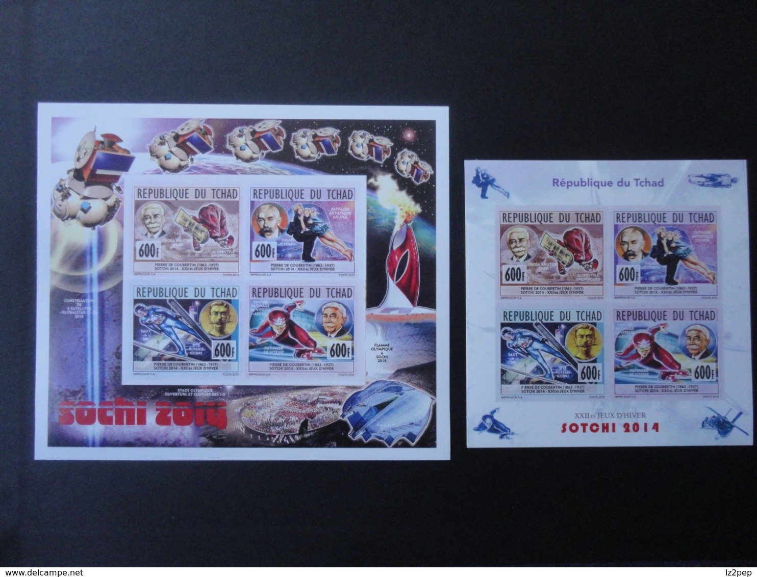 Chad 2014 Olympic Games Sochi 2014 Imperforate Sheets  HCV  MNH - Winter 2014: Sochi