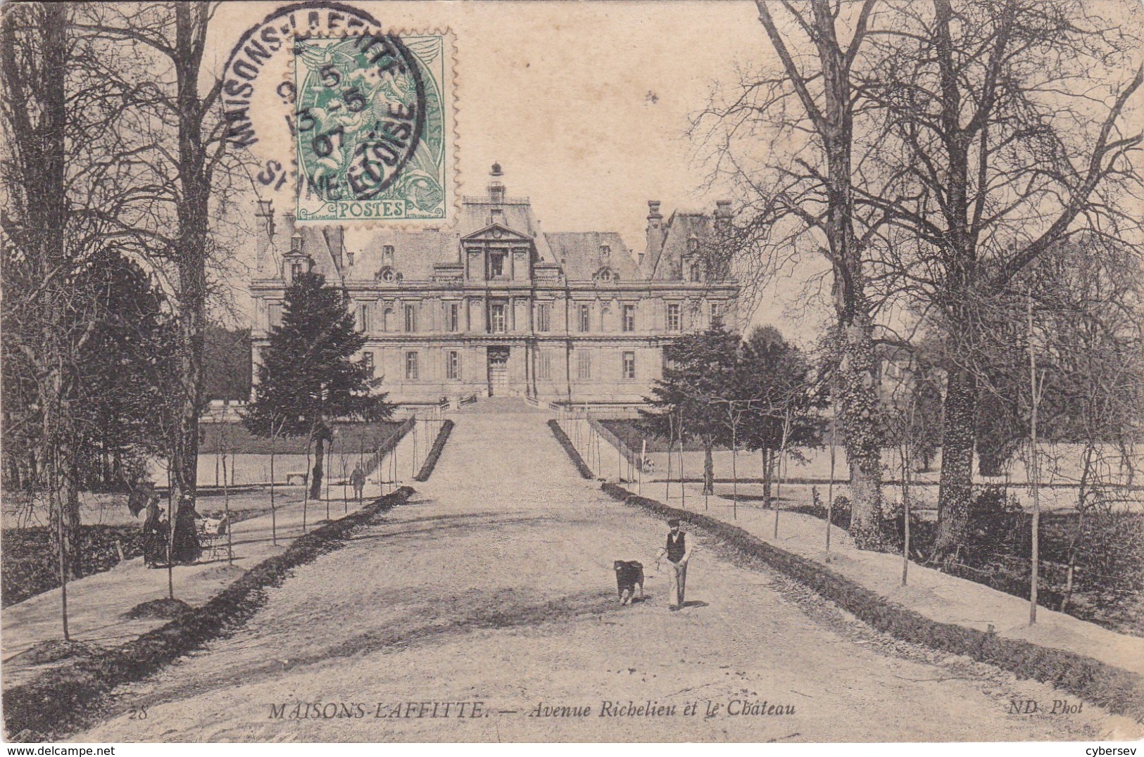 MAISONS-LAFFITTE - Avenue Richelieu Et Le Château - Maisons-Laffitte