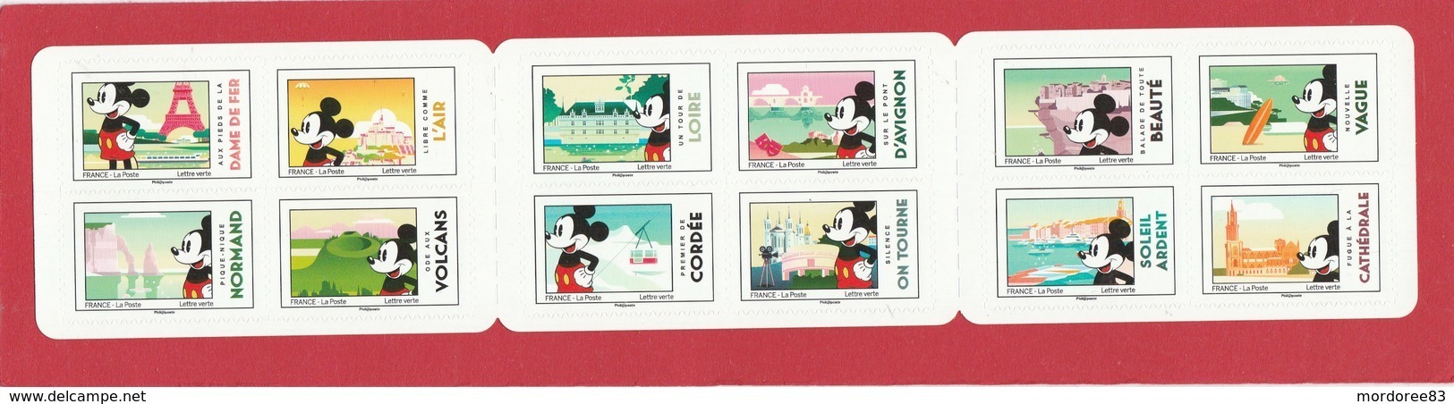 FRANCE 2018 CARNET NEUF NON PLIE MICKEY ET LA FRANCE BC 1582 - Commémoratifs