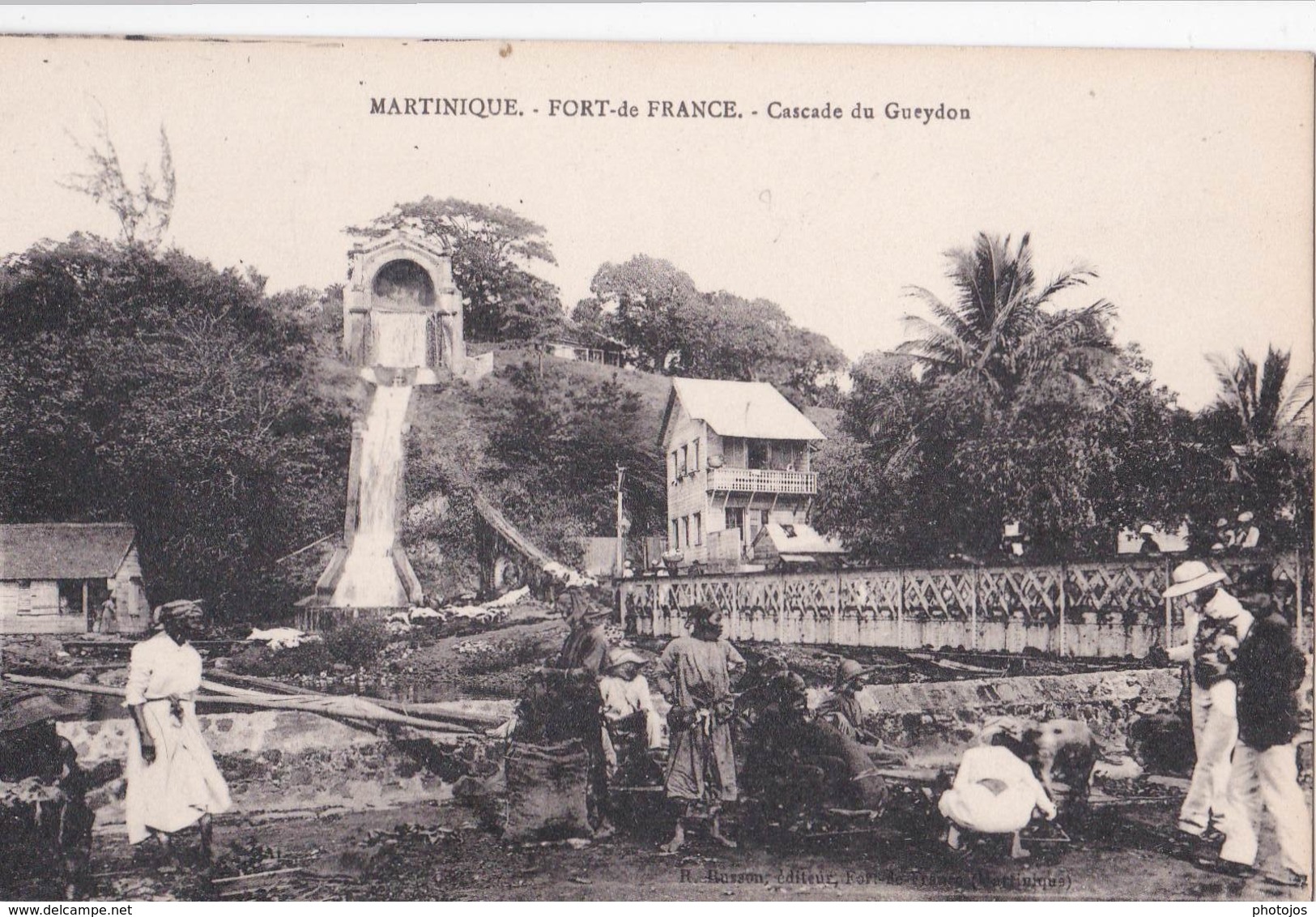 CPA : Martinique Fort De France  Cascade Du Gueydon       Col Benoit  ?? Sans N° - Fort De France