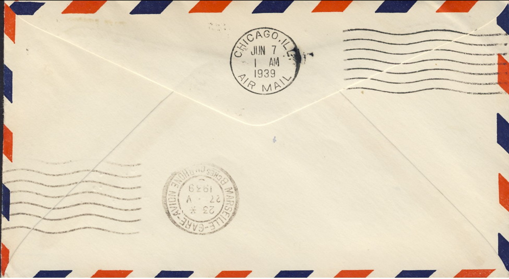 1939-France Francia Aerogramma Diretto In Usa Affrancato 2,25fr. Esposizione Internazionale Di New York E Statua Della L - 1960-.... Storia Postale