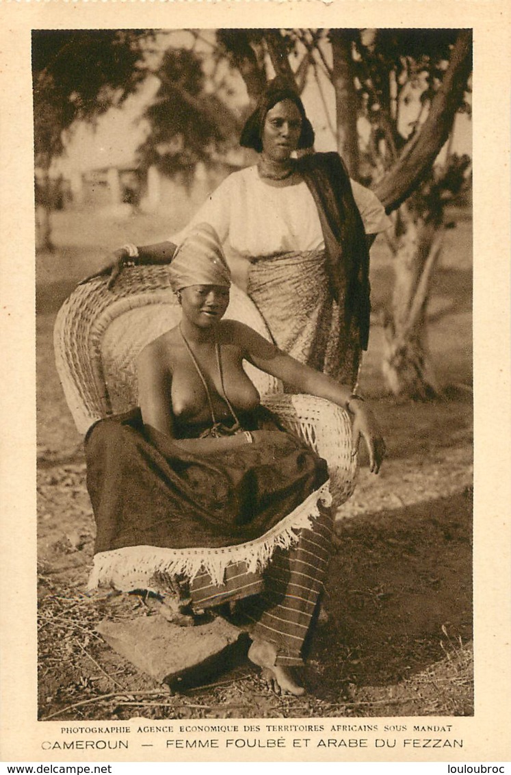 FEMME FOULBE SEINS NUS ET ARABE DU FEZZAN - Camerun