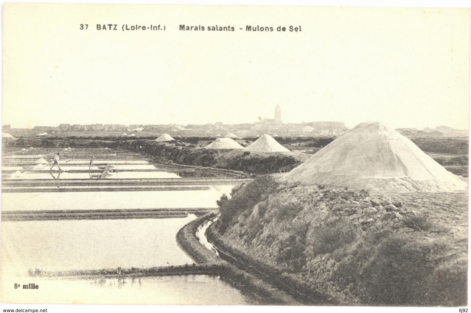 CPA BATZ - Marais Salants - Mulons De Sel - Batz-sur-Mer (Bourg De B.)
