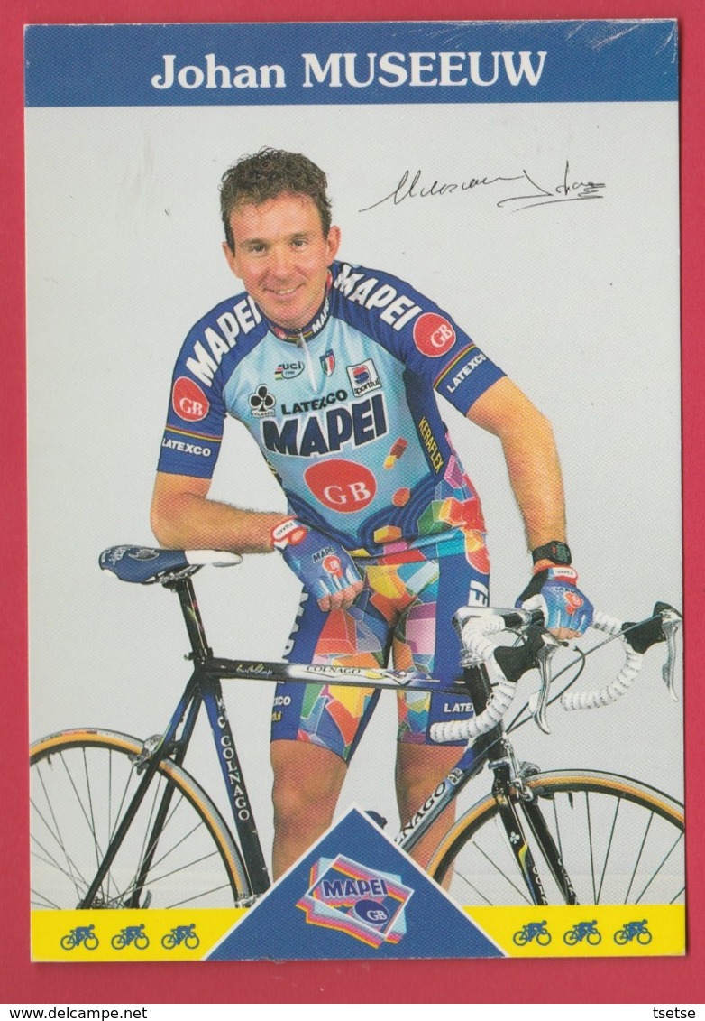 Coureur Cycliste / Wielrenner / Ciclista - Johan Museeuw ( Belgium ) - Team Mapei 1997 - Cyclisme