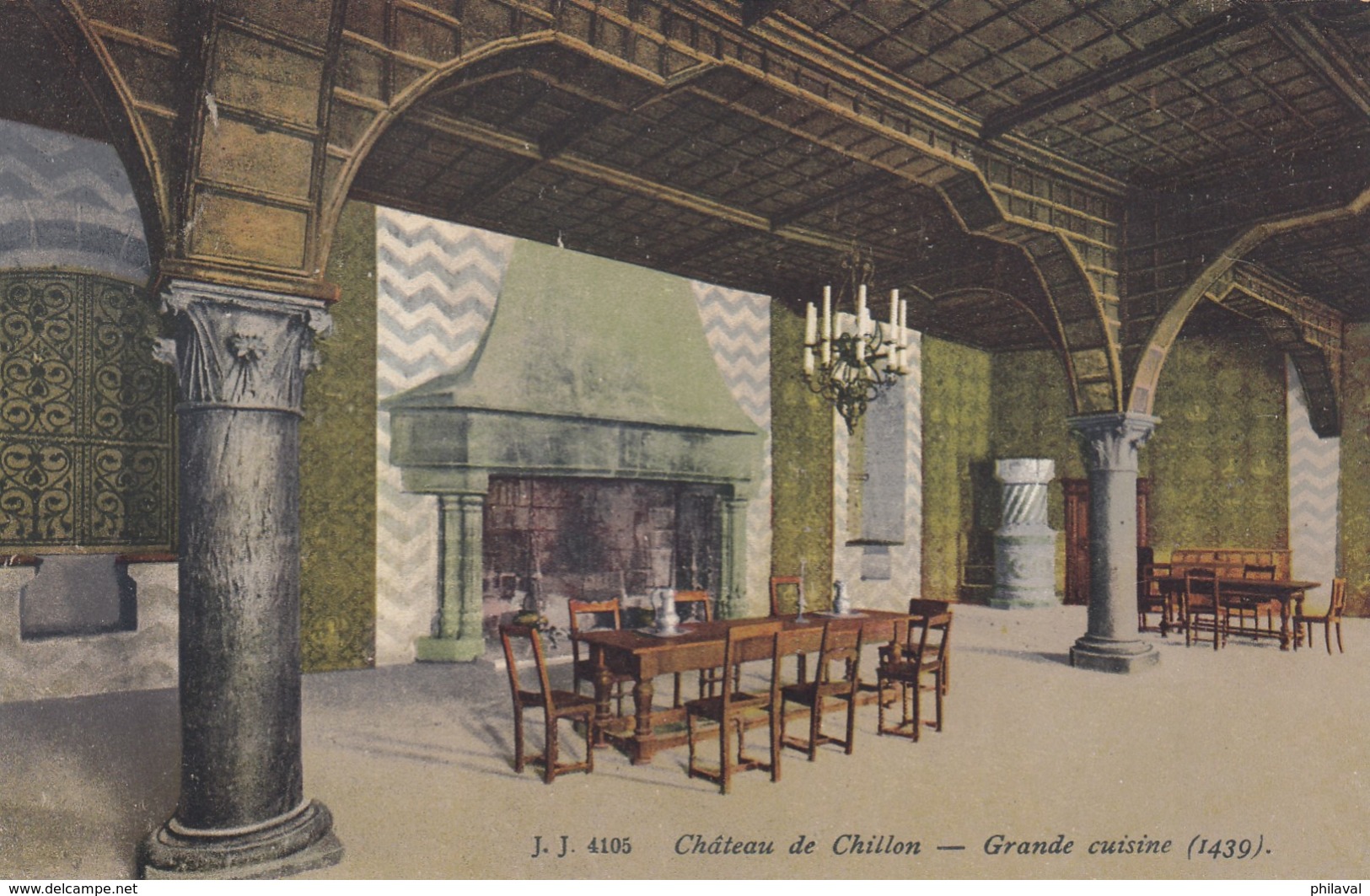 Grande Cuisine Du Château De Chillon, Oblitérée Ecublens Le 30.VI.1914 - Écublens