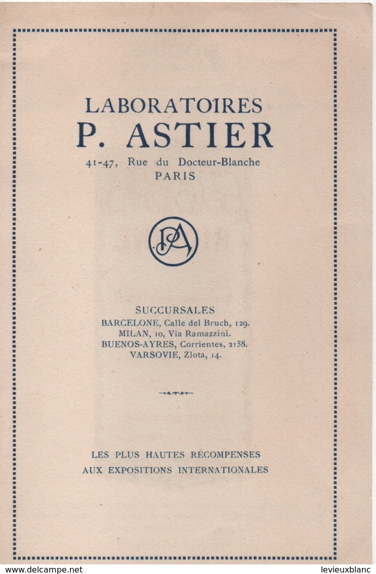 Prospectus Publicitaire/Pharmacie/ RIODINE/ Iode Organique Assimilable/Laboratoires ASTIER/Paris/vers 1920-1930   VPN256 - Altri & Non Classificati
