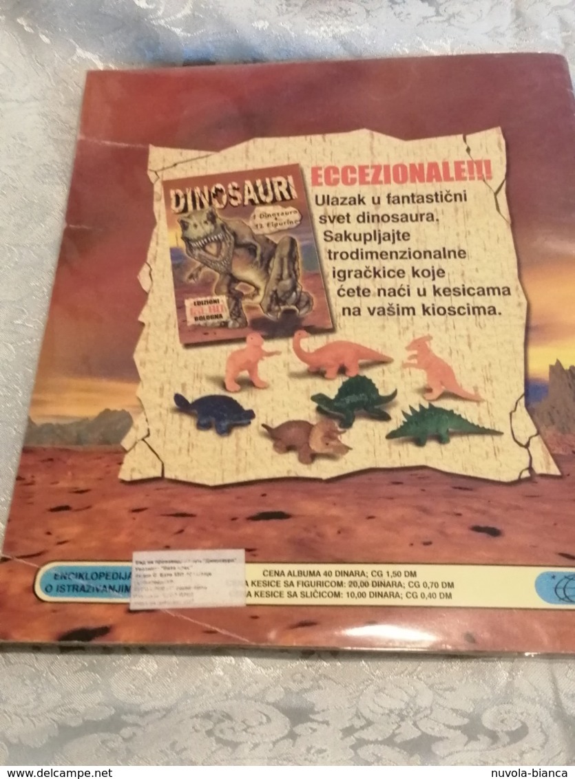 Dinosauri Album Vuoto+set Completo Figurine FOL. BO Entra X Descrizione - Other & Unclassified