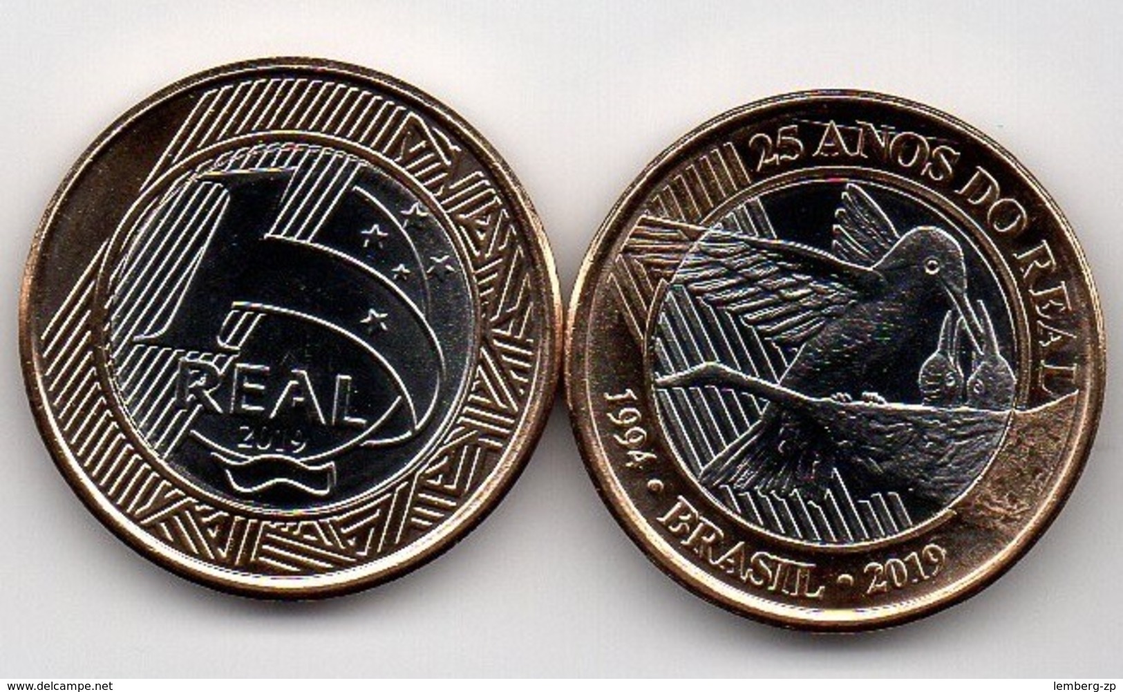 Brazil - 1 Real 2019 UNC 25 Anos Doreal Lemberg-Zp - Brazilië