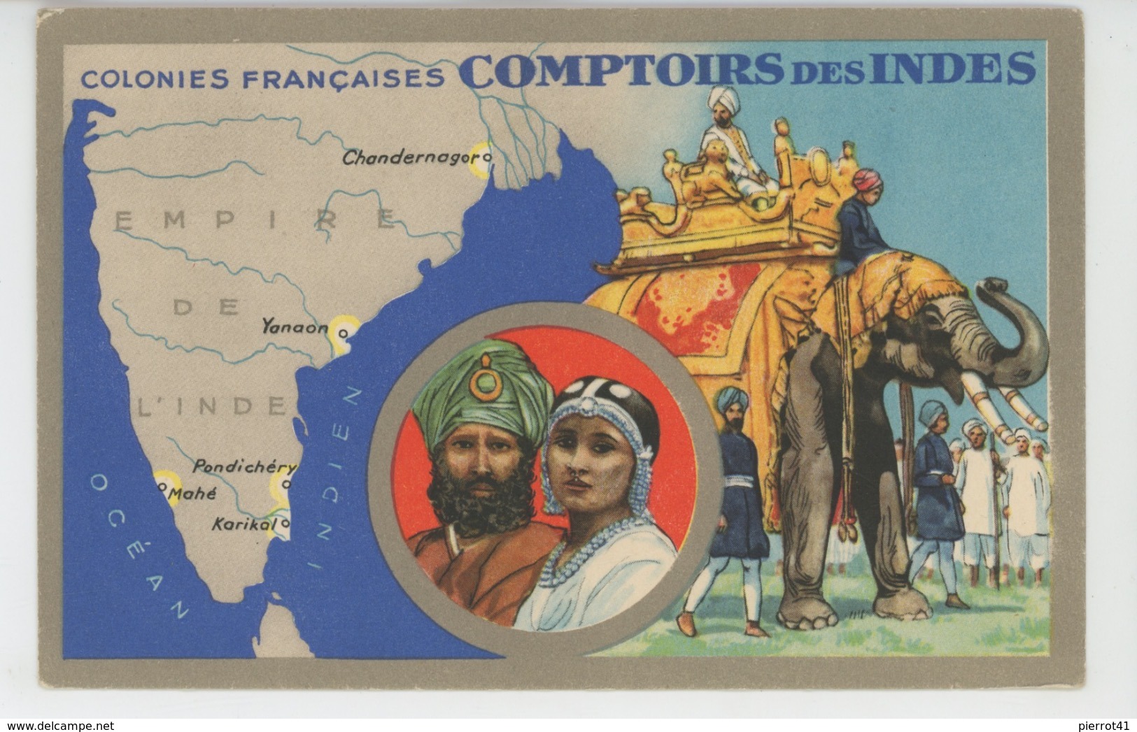 ASIE - COLONIES FRANCAISES - COMPTOIRS DES INDES - Edit. Spéciale Des Produits Du Lion Noir - India