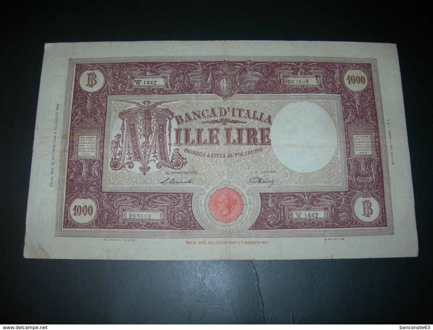 Italia 1000 Lire - 1000 Liras