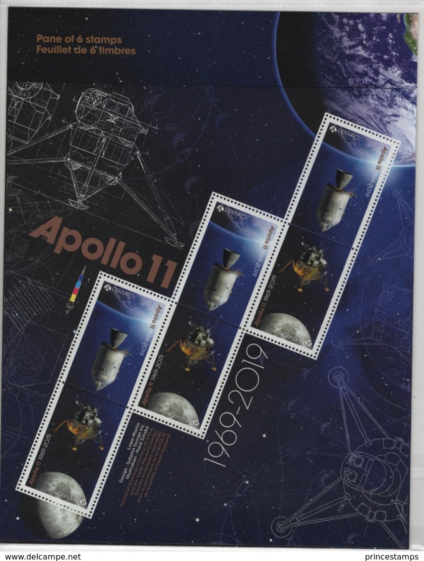 Canada (2019) - MS -  /  Espace - Space - Moon - Apollo - Astronaut - Europa