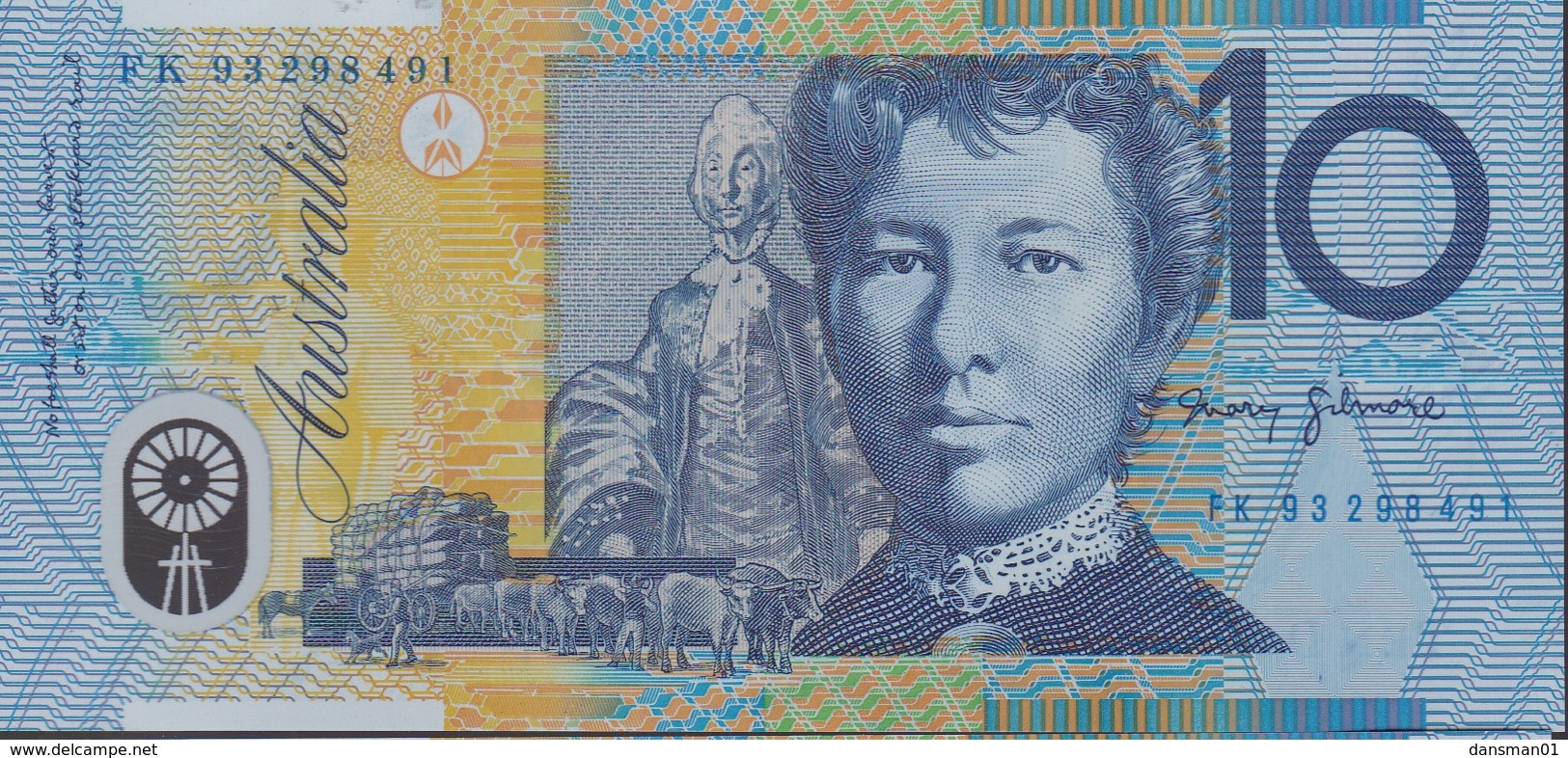 Australia 1993 Polymer $10 FK 93298491 Uncirculated - 1992-2001 (polymer Notes)