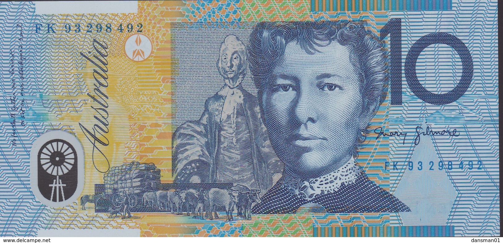 Australia 1993 Polymer $10 FK 93298492 Uncirculated - 1992-2001 (polymère)