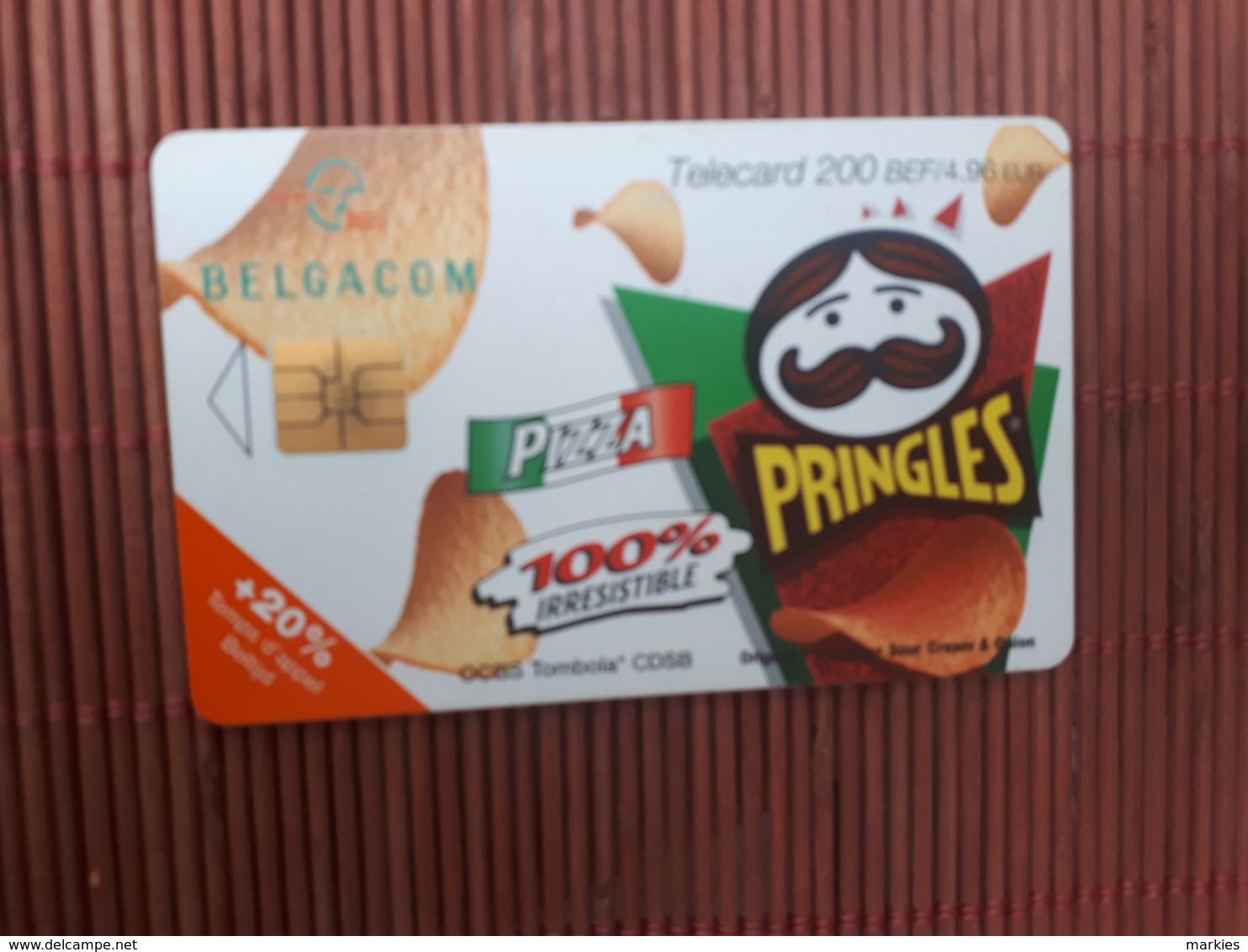 Phonecard Pringles Belgium  Used - Con Chip