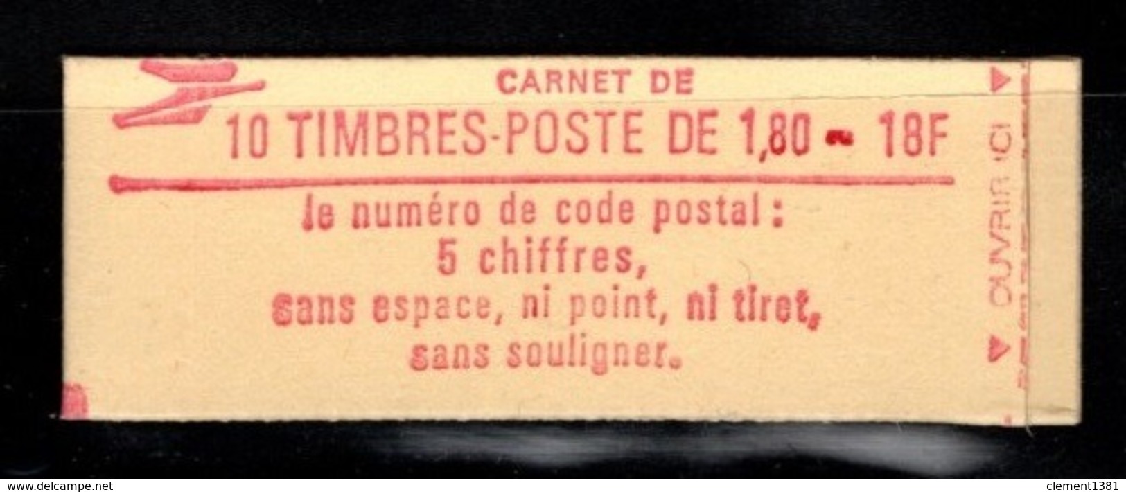 Carnet YT 2220 C5 LIBERTE DE DELACROIX 1,8frs Ouvert Mais Complet CONF 3 - Autres & Non Classés