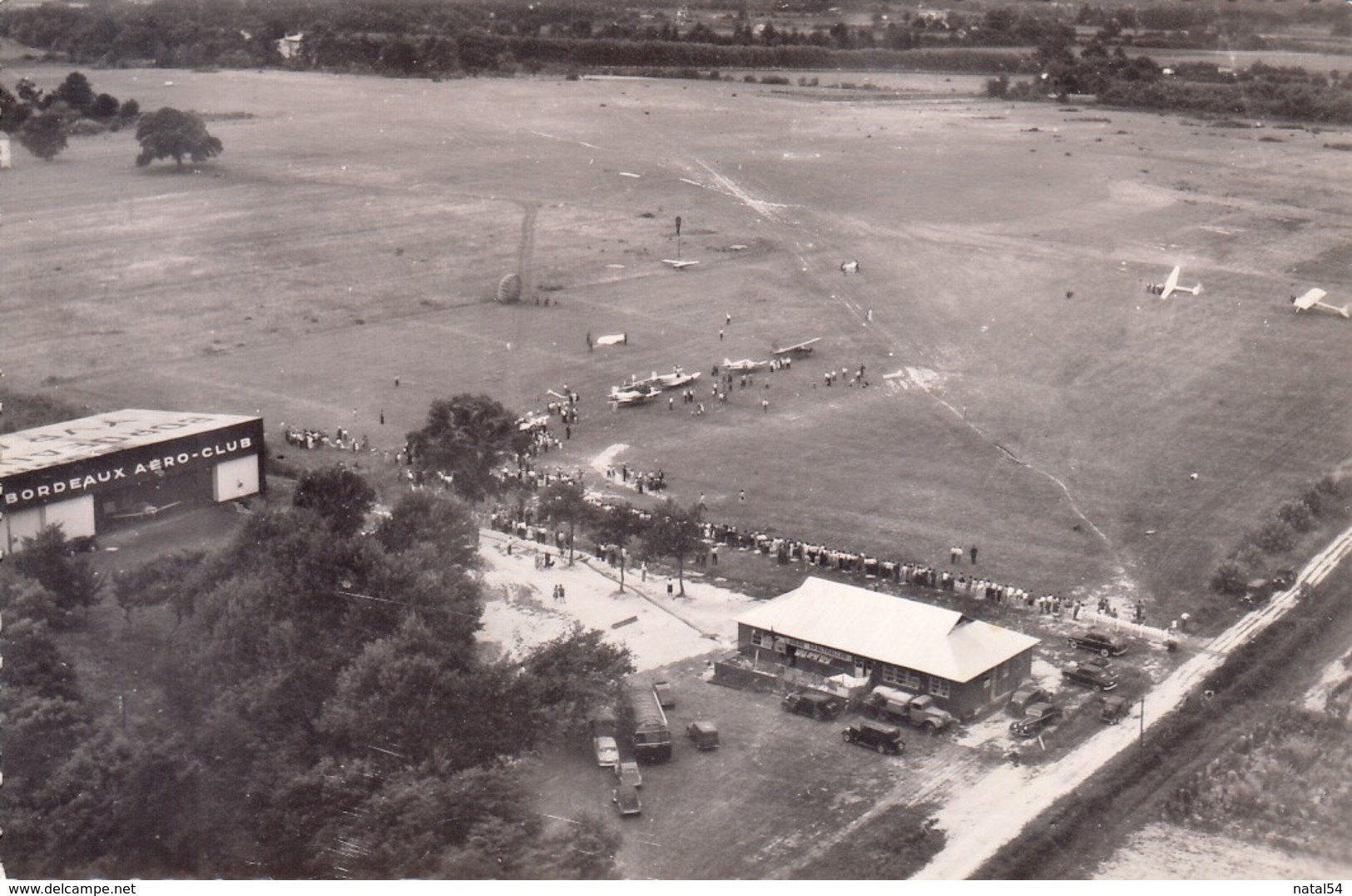 33 - Bordeaux - Yvrac : Vue Aérienne De L'Aérodrome - Aéro-Club - CPSM écrite - Bordeaux