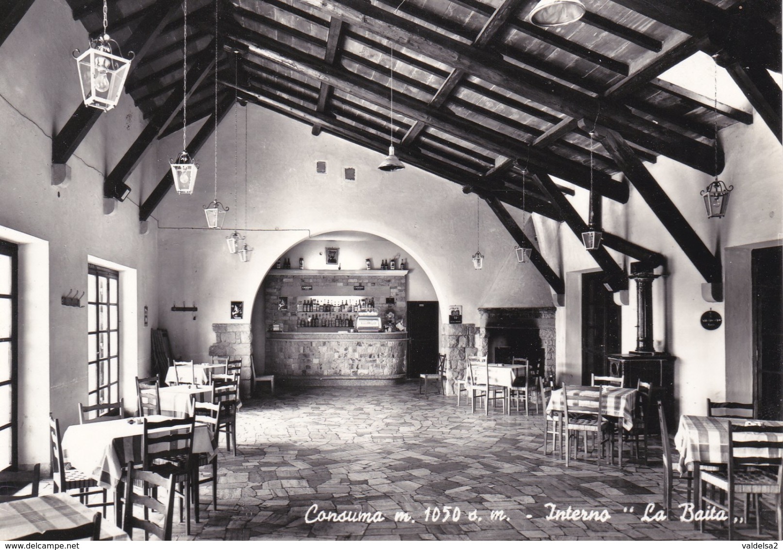 CONSUMA - PELAGO - FIRENZE - MONTEMIGNAIO - INTERNO DE "LA BAITA" - BAR CON MACCHINA DEL CAFFE' - LIQUORI - 1960 - Firenze (Florence)