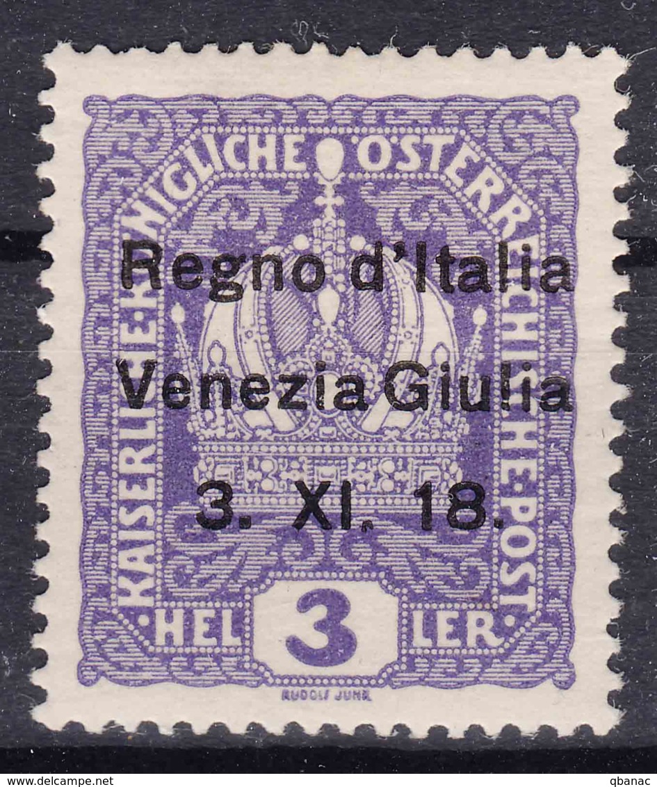 Italy Venezia Giulia 1918 Sassone#1 Mint Hinged - Venezia Giulia