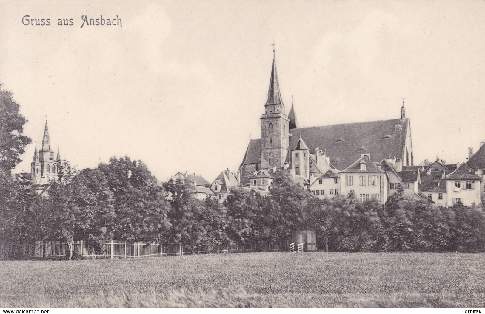 Ansbach * Pfarrkirche St. Johannis, Stadtteil * Deutschland * AK1019 - Ansbach