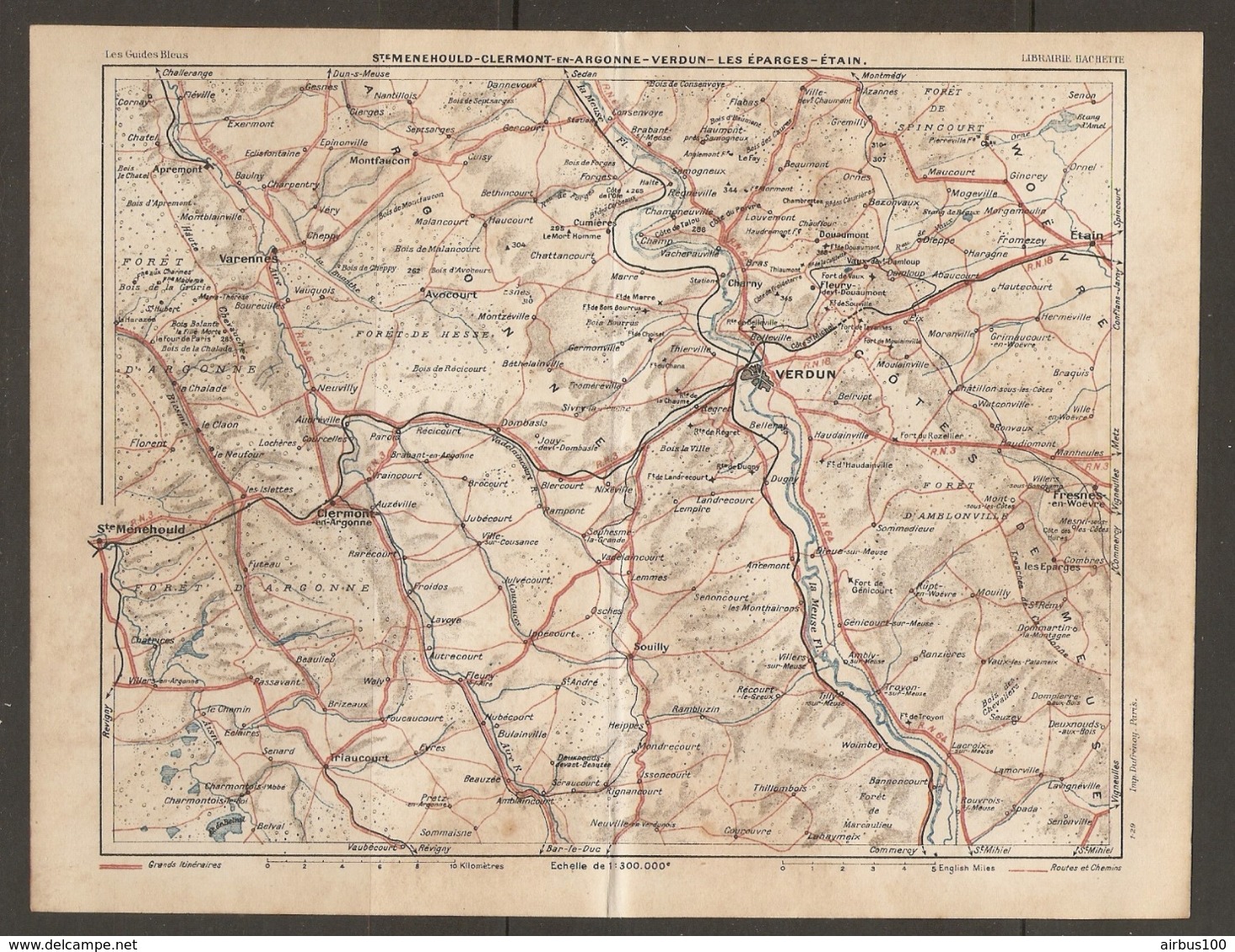 CARTE PLAN 1929 - SAINTE MÉNÉHOULD CLERMONT En ARGONNE VERDUN LES ÉPARGES ÉTAIN - Topographical Maps