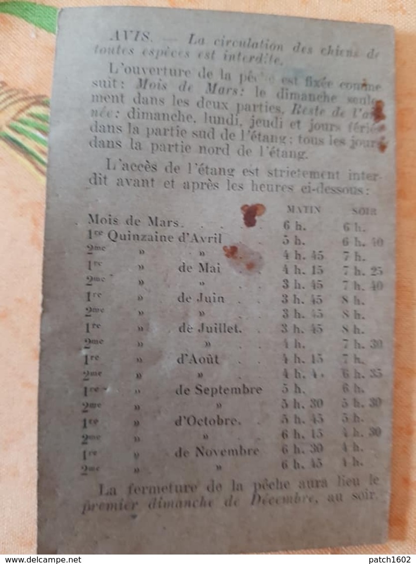 PERMIS  De Pëche Année 1932 à Trith-saint-léger à Monsieur Legay Louis Demeurant à Saint-waast - Autres & Non Classés