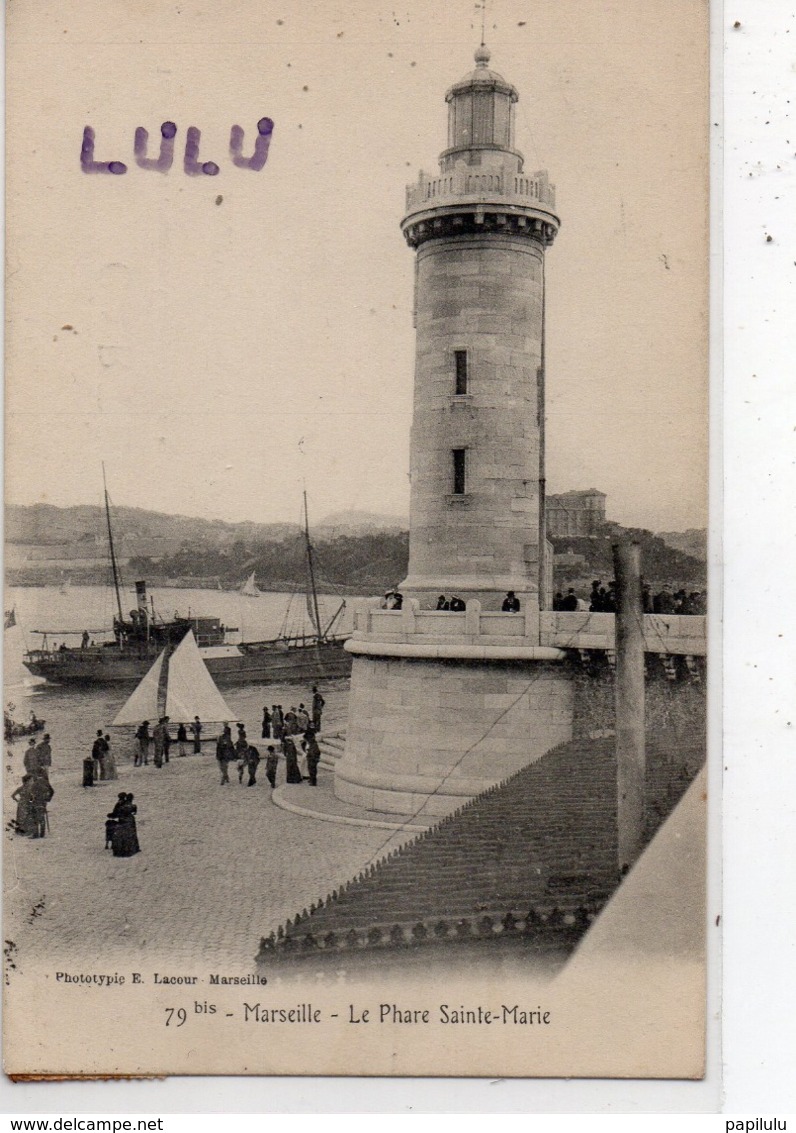 DEPT 13 : édit. E Lacour N° 79 Bis : Marseille Le Phare Sainte Marie - Joliette, Hafenzone