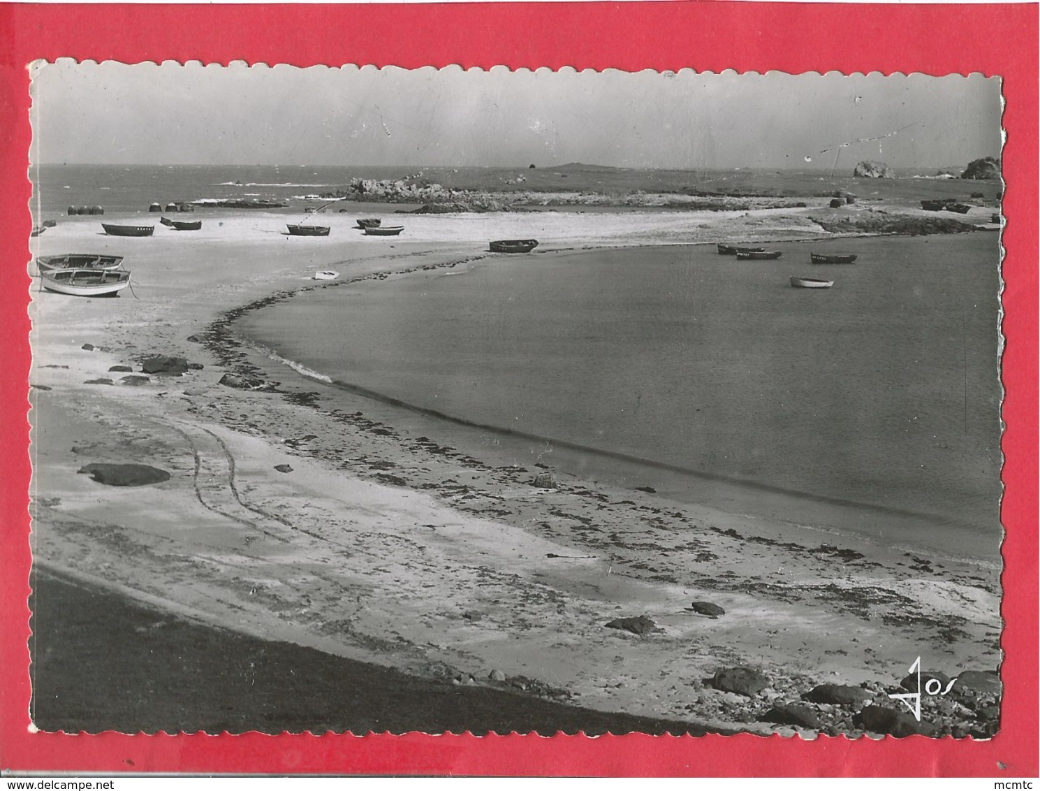 CPSM Grand Format - Plougerneau  -(Finistère ) - St Michel -Grève Et Port De Korejou -(Barrage Naturel) - Plouguerneau