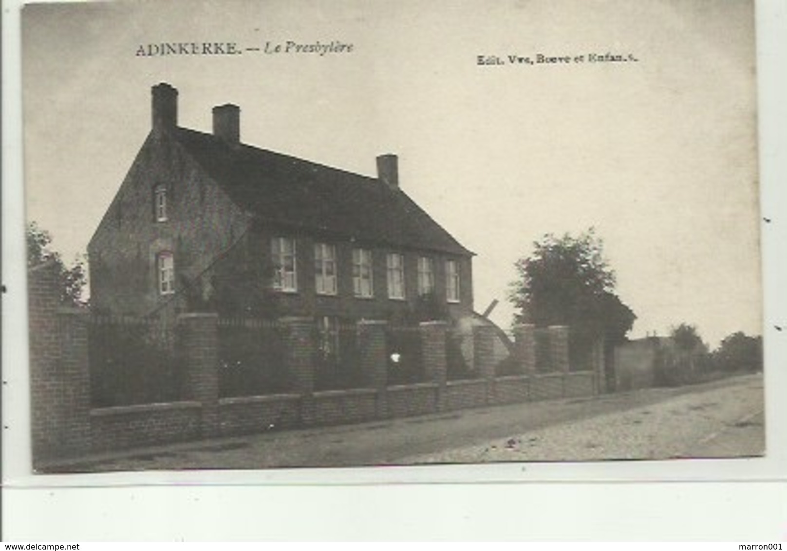 Adinkerke - Le Presbytére , Zeldzaam   , Verzonden - De Panne