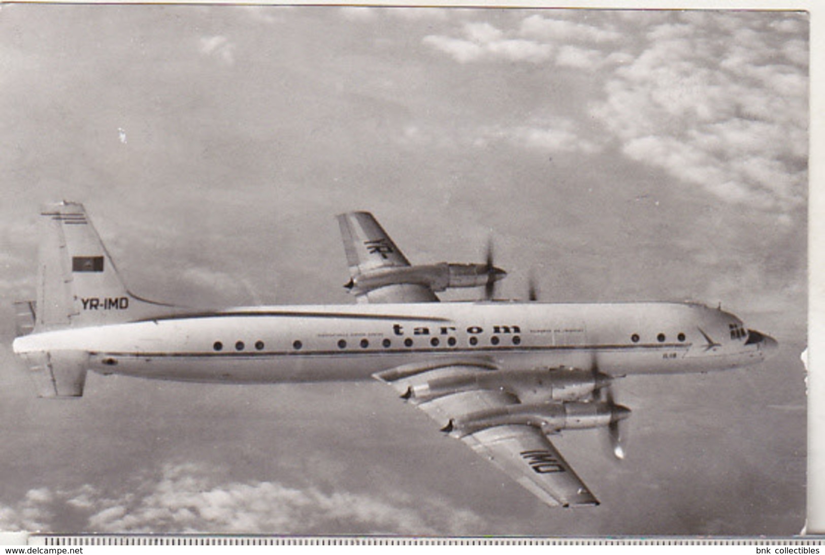 Romania Old Used Postcard  -  Aviation - Tarom Airlines - Ilyushin IL-18 - 1946-....: Ere Moderne