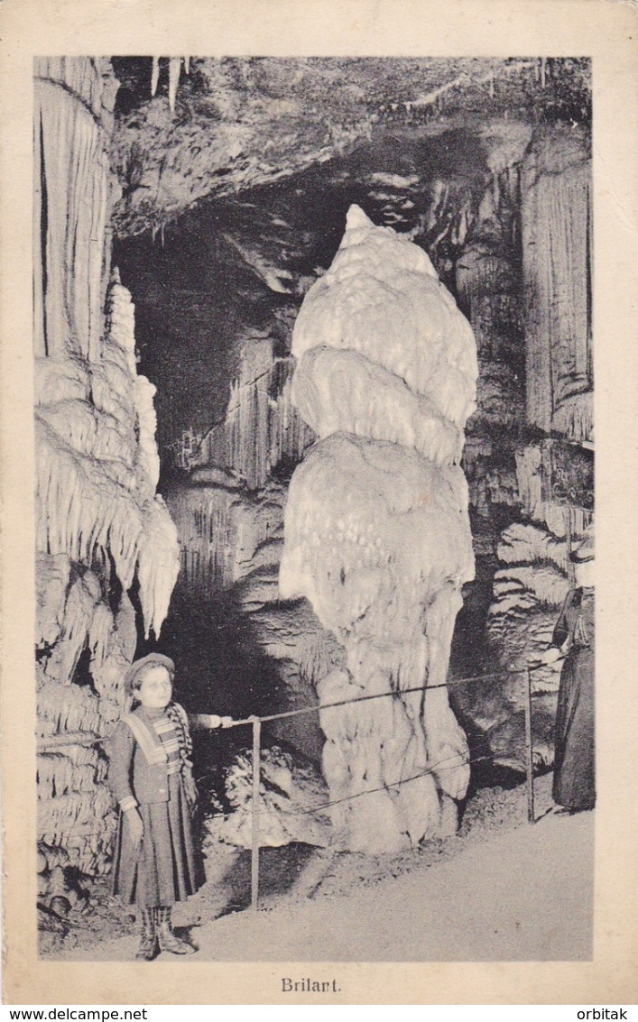 Postojnska Jama (Adelsberger Grotte) * Stalagmit Brilliant, Tropfstein * Slowenien * AK1042 - Slovenië