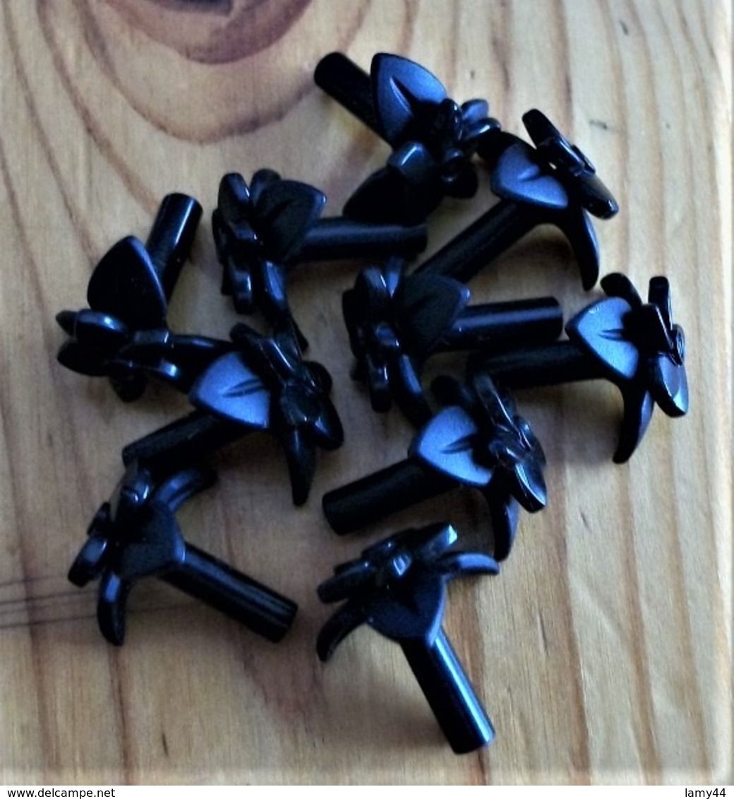 Lot De 10 Fleurs Noires Légo - Loten