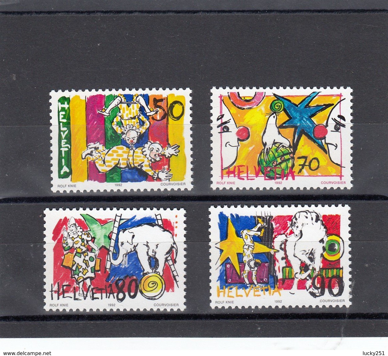 Suisse - 1992 - Neufs** - N°Y.T. 1406/09 - Le Monde Du Cirque - Neufs