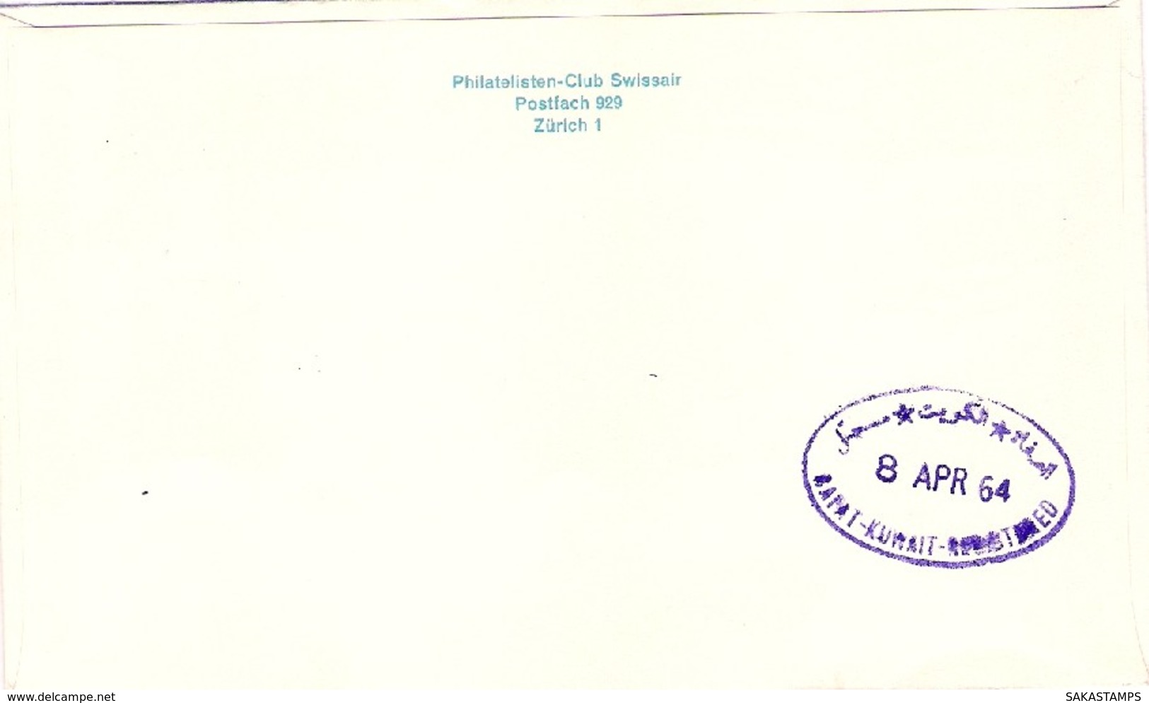 1964-Liechtenstein Aerogramma Raccomandato Vaduz Kuwait - Posta Aerea