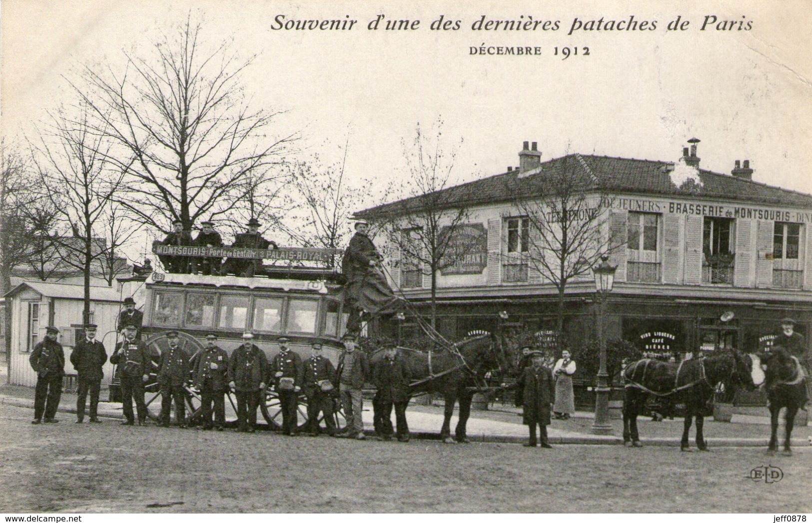 75 - PARIS - Arrondissement 14 - 75014 - Montsouris - Souvenir Des Dernières Pataches De Paris - Caléche - Très Bon état - Arrondissement: 14