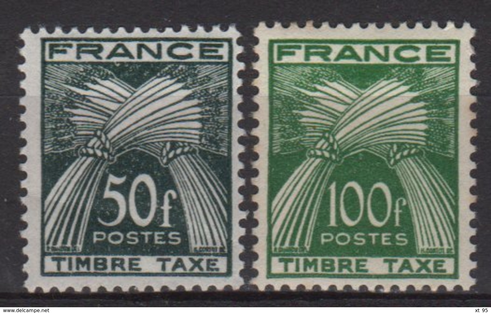 Timbres Taxe - N°88 + N°89 - Cot 65€ - * Neufs Avec Trace De Charniere Et Petits Defauts Au Dos Mais Aspect TB - 1859-1959 Oblitérés