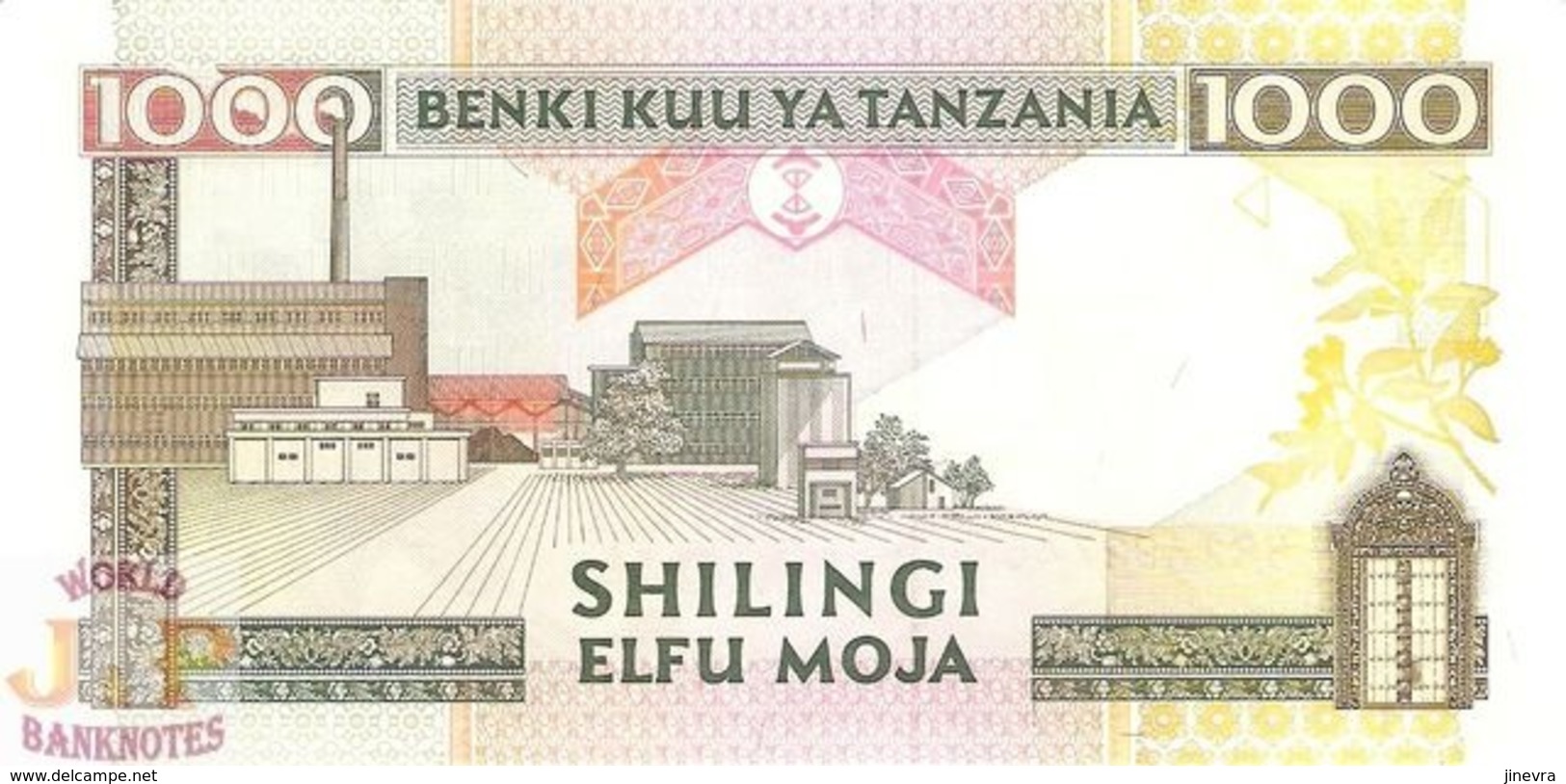 TANZANIA 1.000 SHILINGI 1997 PICK 31 UNC - Tanzania