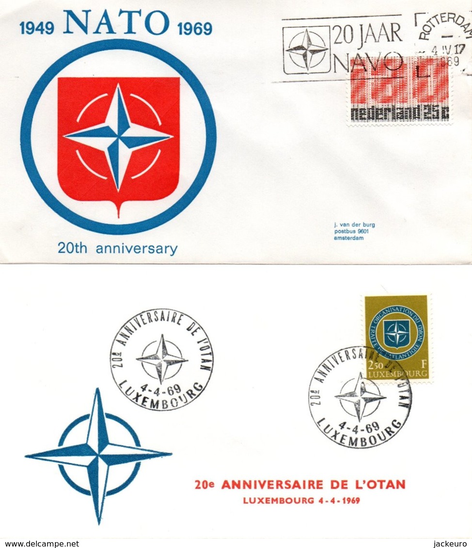 Z39a-e   Petite Collection De 5 Plis De L'OTAN (de 1964 à 1969)     TTB - NAVO